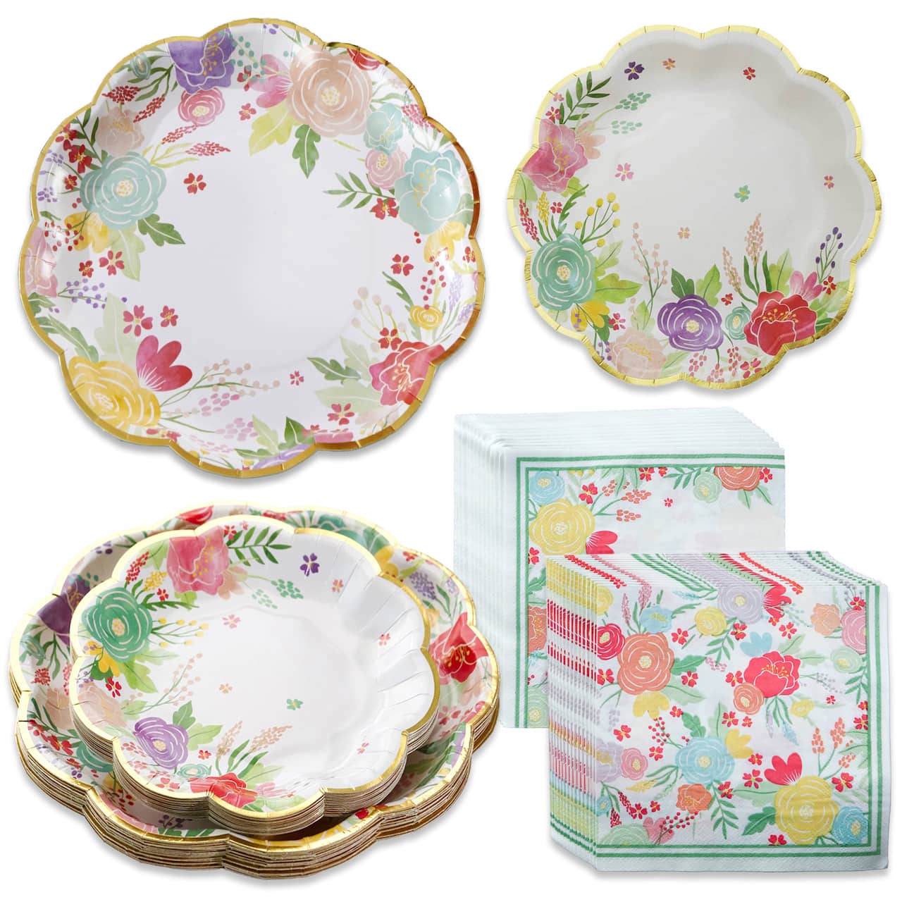 Kate Aspen&#xAE; Garden Blooms Party Tableware Set